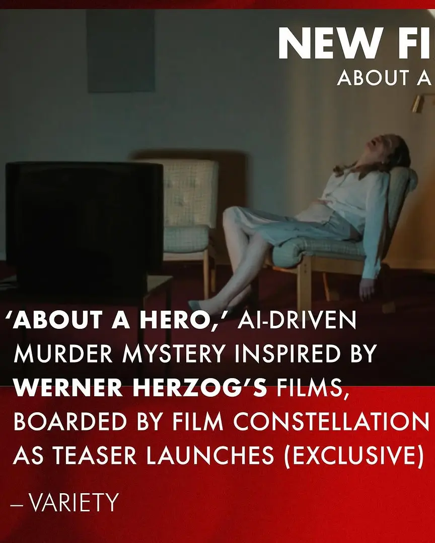 ⚡️⚡️ Excited to announce ABOUT A HERO directed by Piotr Winiewicz, an AI-driven murder mystery set to open the International Documentary Film Festival Amsterdam