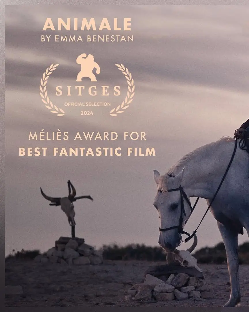 🎉 🏆 Excited to celebrate ANIMALE by Emma Benestan as the winner of the Méliès Award for BEST FANTASTIC FILM at the SITGES FILM FESTIVAL 🥳