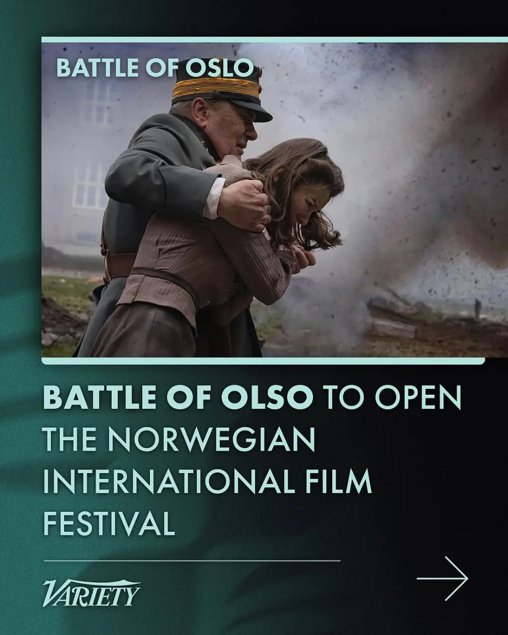 💥 🎬 Excited to share BATTLE OF OSLO will officially open this year’s Norwegian International Film Festival (@haugesundfilmfest ), unveiling the full program of its 53rd edition running from August 16th to the 22nd 🙌