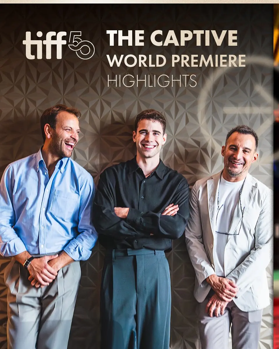 👀 Highlights from an incredible world premiere for THE CAPTIVE at TIFF 2025 with Julio Peña, Alessandro Borghi, and director Alejandro Amenábar