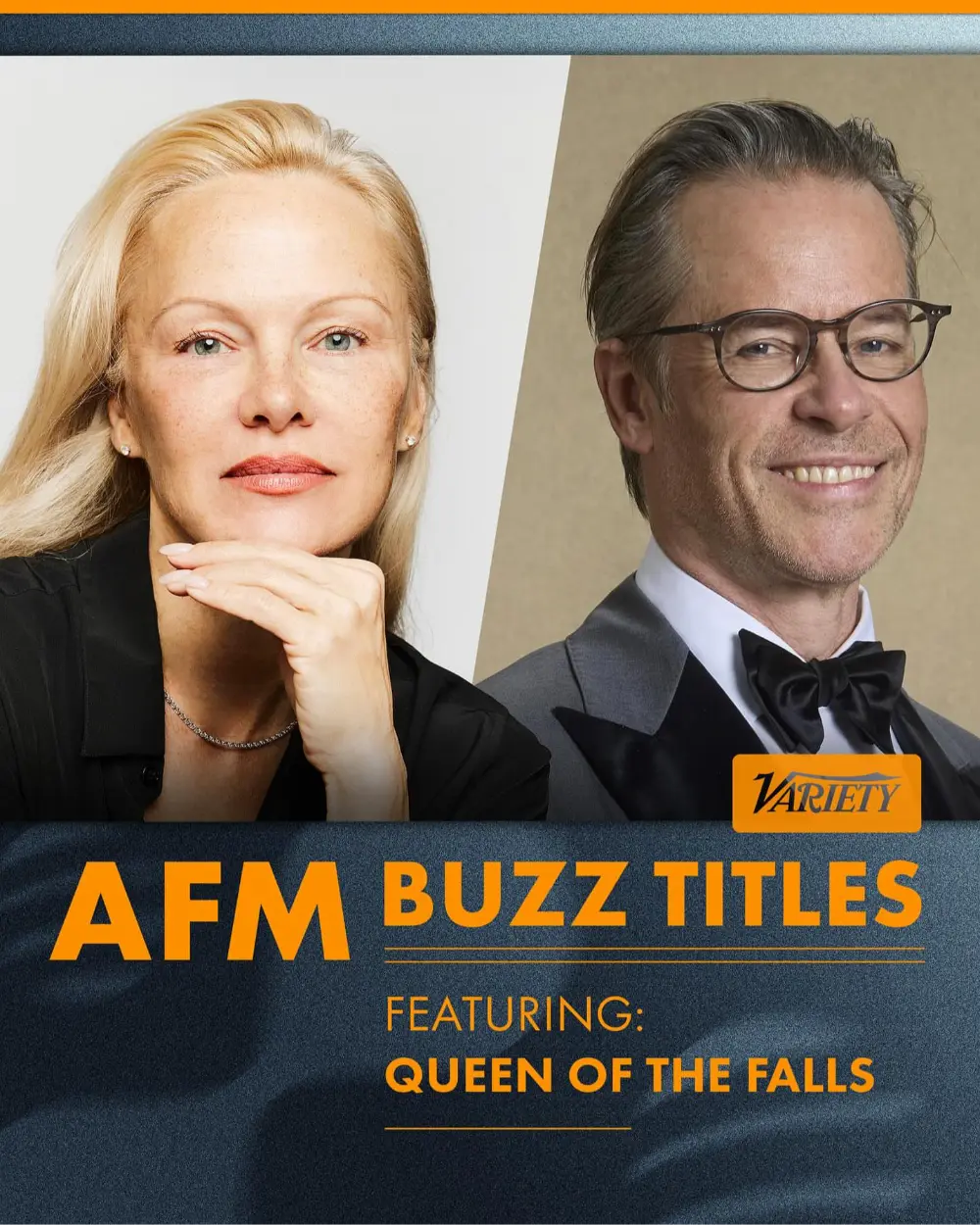⚡️⚡️ QUEEN OF THE FALLS starring both Pamela Anderson and Guy Pearce included in @variety ’s top titles to watch at this year’s AFM @americanfilmmarket 🙌