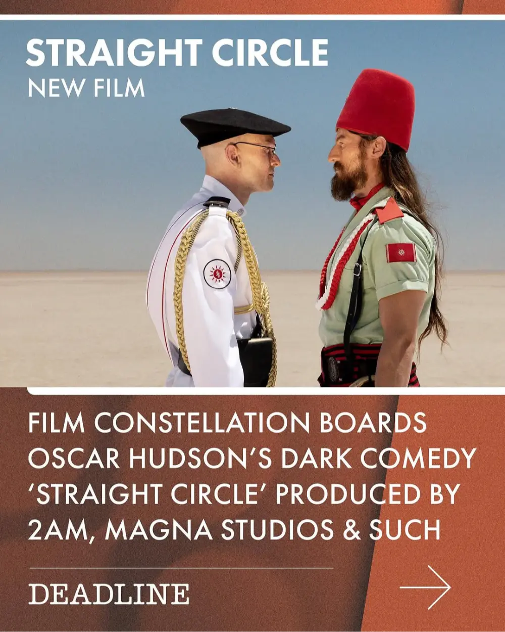 ✨🎉🎬 Thrilled to announce Oscar Hudson’s upcoming dark comedy STRAIGHT CIRCLE. Produced by 2AM, Magna Studios, and Such…