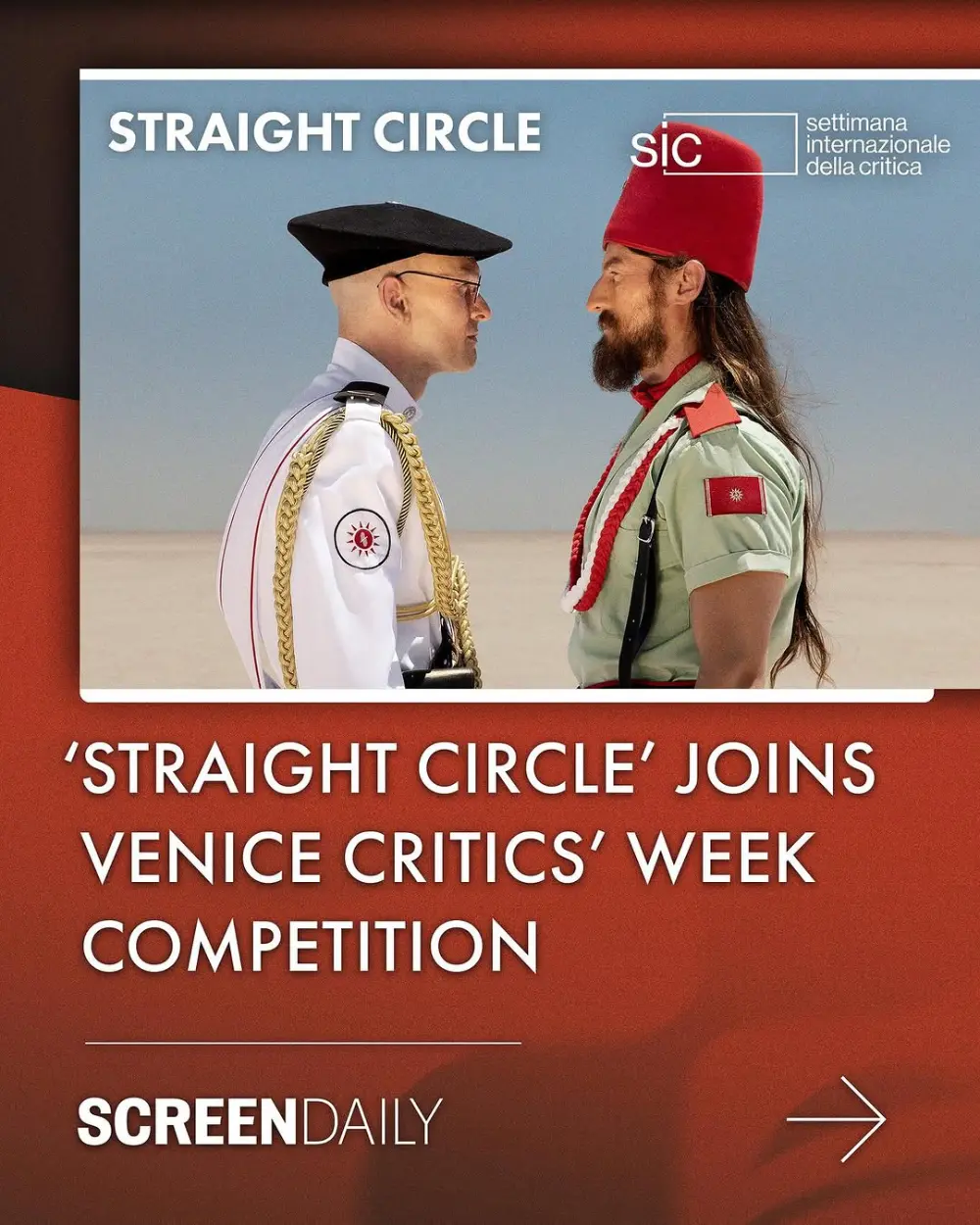 🎬✨Thrilled to announce STRAIGHT CIRCLE by Oscar Hudson will join the 2025 Venice Critics’ Week Competition at this year’s @labiennale