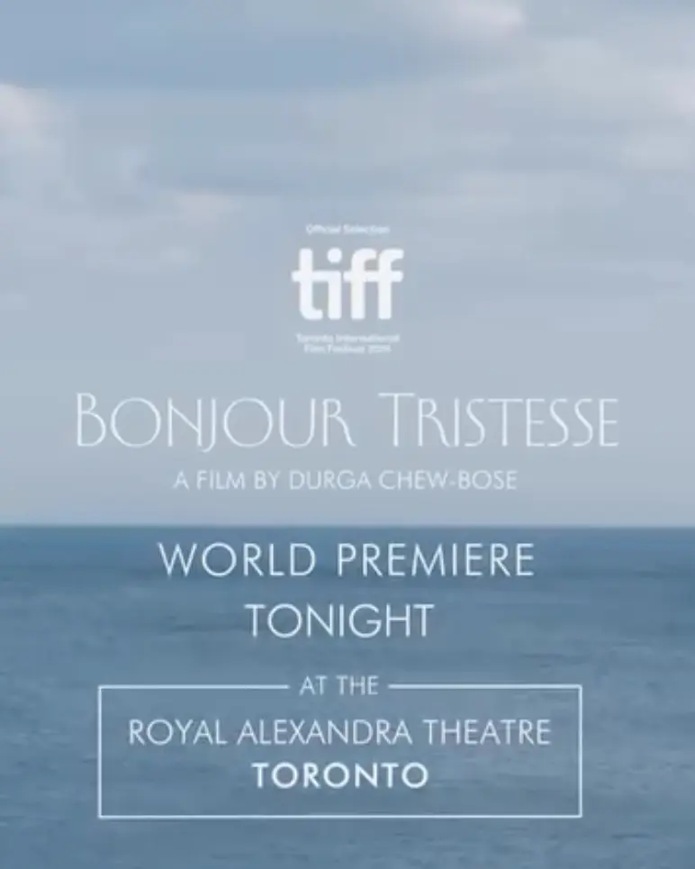 ✨Tonight at 21:00, the TIFF World Premiere of Durga Chew-Bose’s BONJOUR TRISTESSE starring Chloë Sevigny, Claes Bang and Lily McInerny ✨