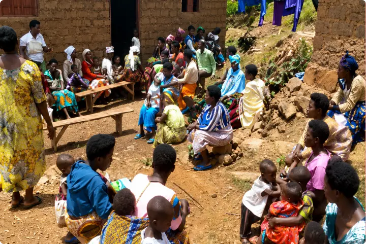 Training on growing vegetables in a small area