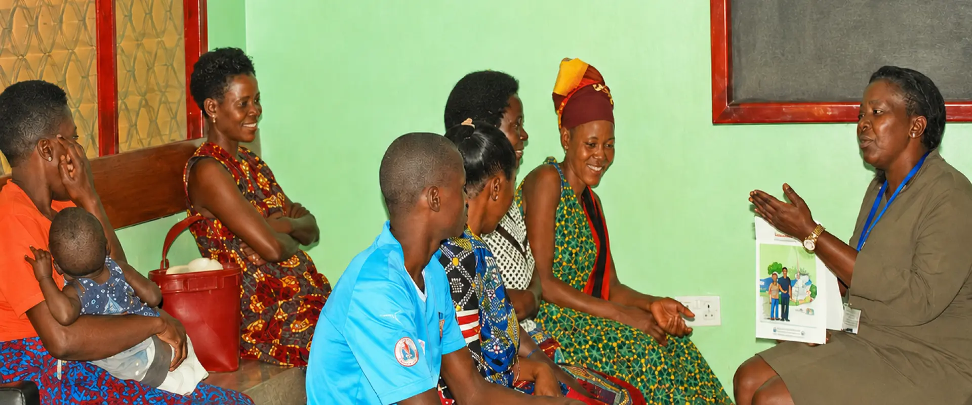 A community counselling session run by MORE