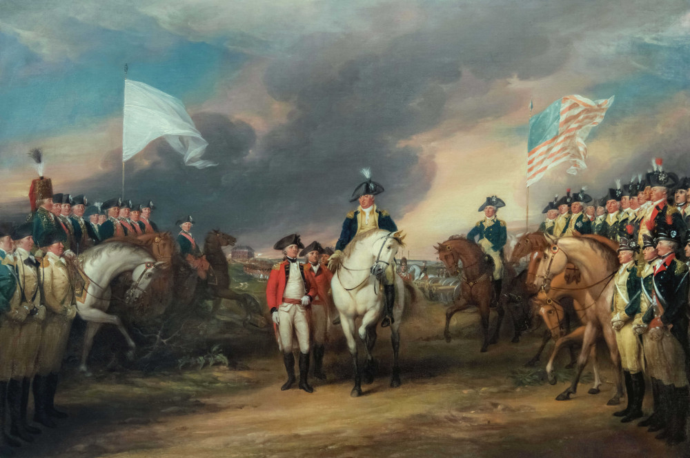 The Surrender of Lord Cornwallis at Yorktown by John Trumbull Ian Dagnall Computing/Alamy Stock Photo